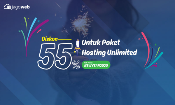 Promo Tahun Baru 2020 Hosting Unlimited Diskon 55%