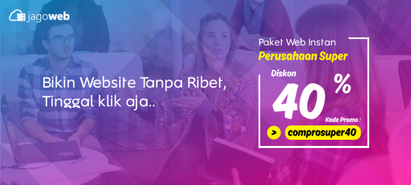 Promo Website Perusahaan Instan Super 40 %