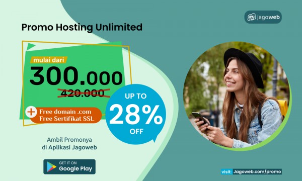 Juni Hemat Paket Hosting Unlimited Cashback 28%