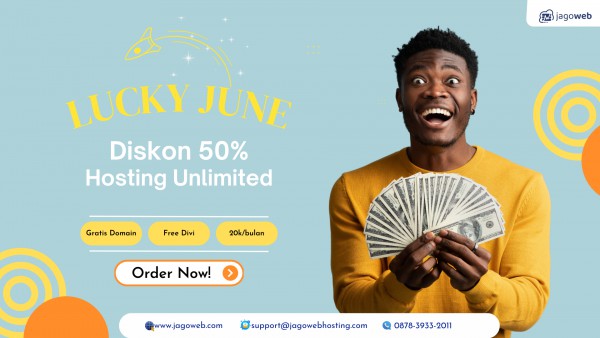 Lucky June: Diskon 50% Hosting Unlimited