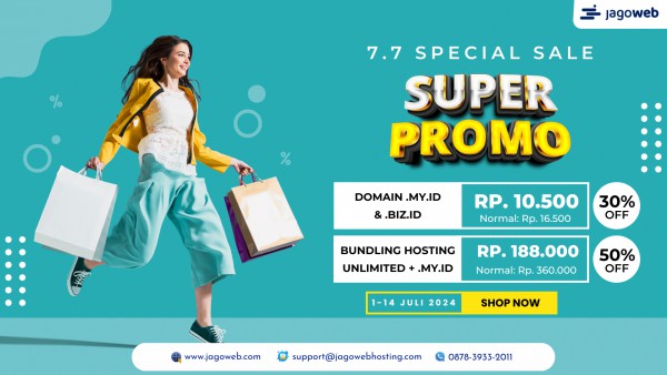 7.7 Super Sale Hosting Domain Promo