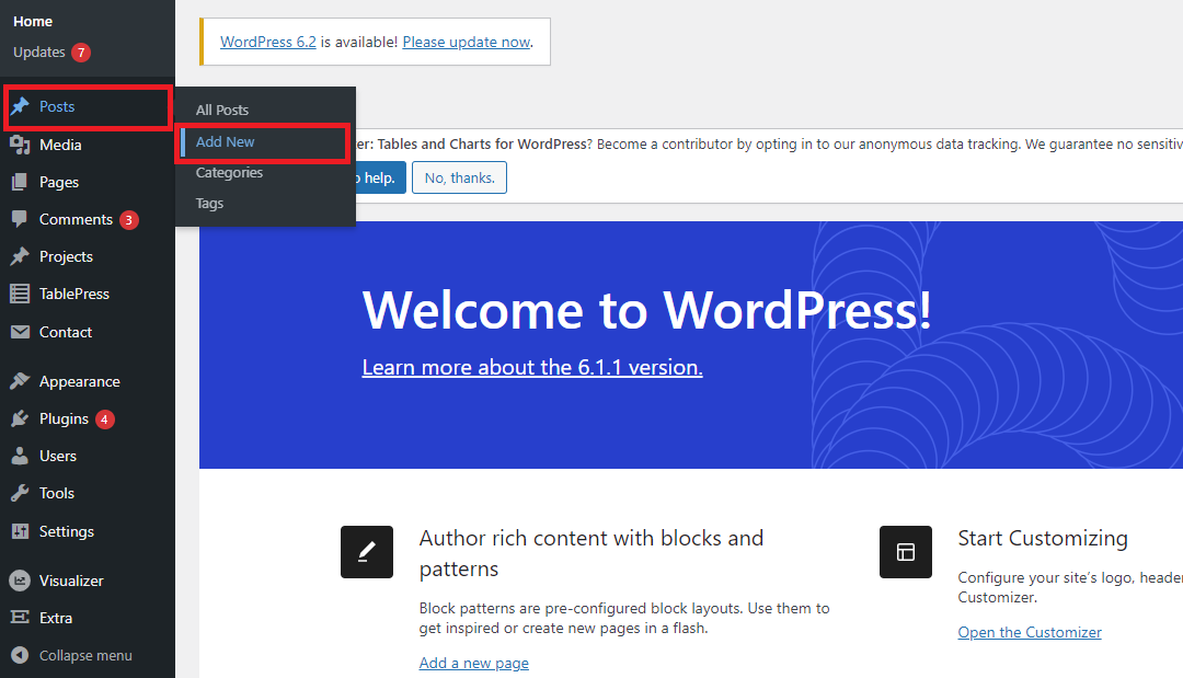 Masuk ke Dashboard WordPress