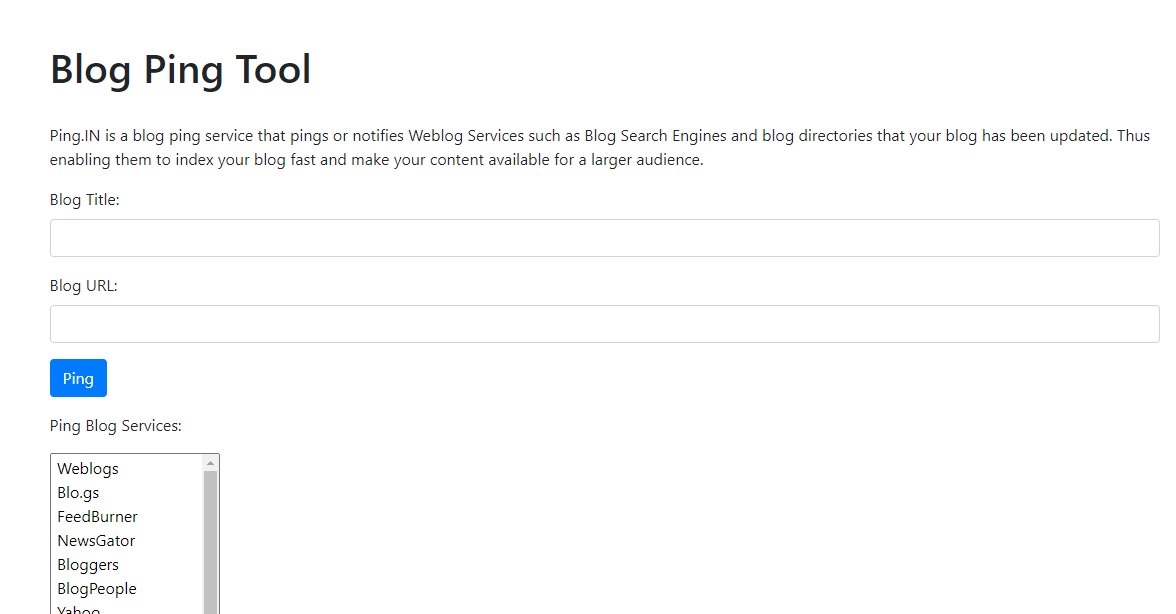 Ping tool untuk website