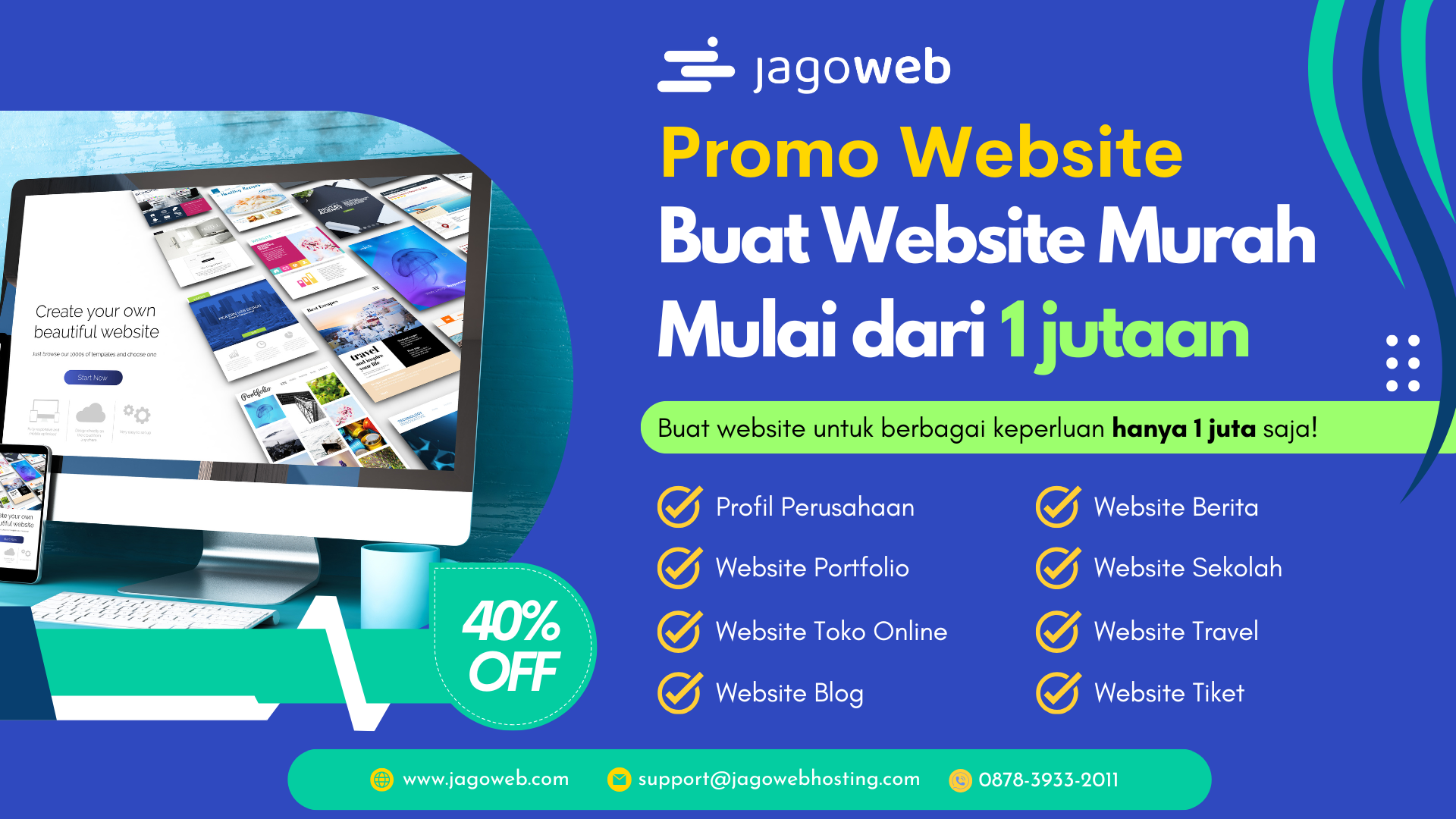 Promo Website Mulai dari 1 Jutaan